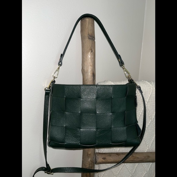 ANNA PAOLA Made In Italy Brit Shoulder Bag - Leather (For Women) - Picture 3 of 16